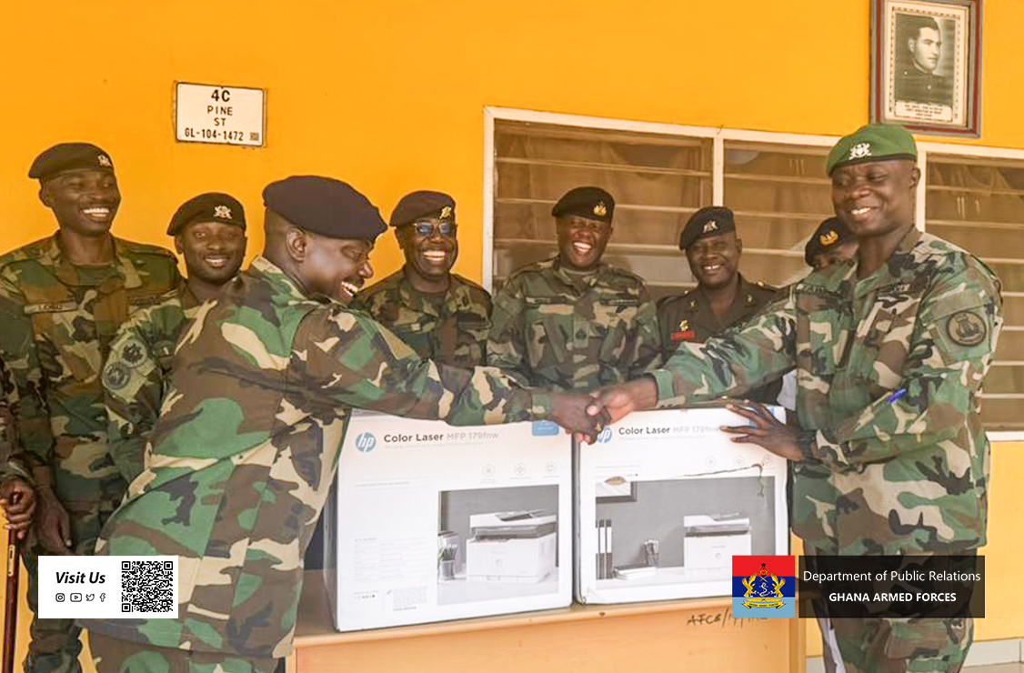 UNIFIL GHANBATT 91 BANDSMEN DONATE EQUIPMENT - Image 2