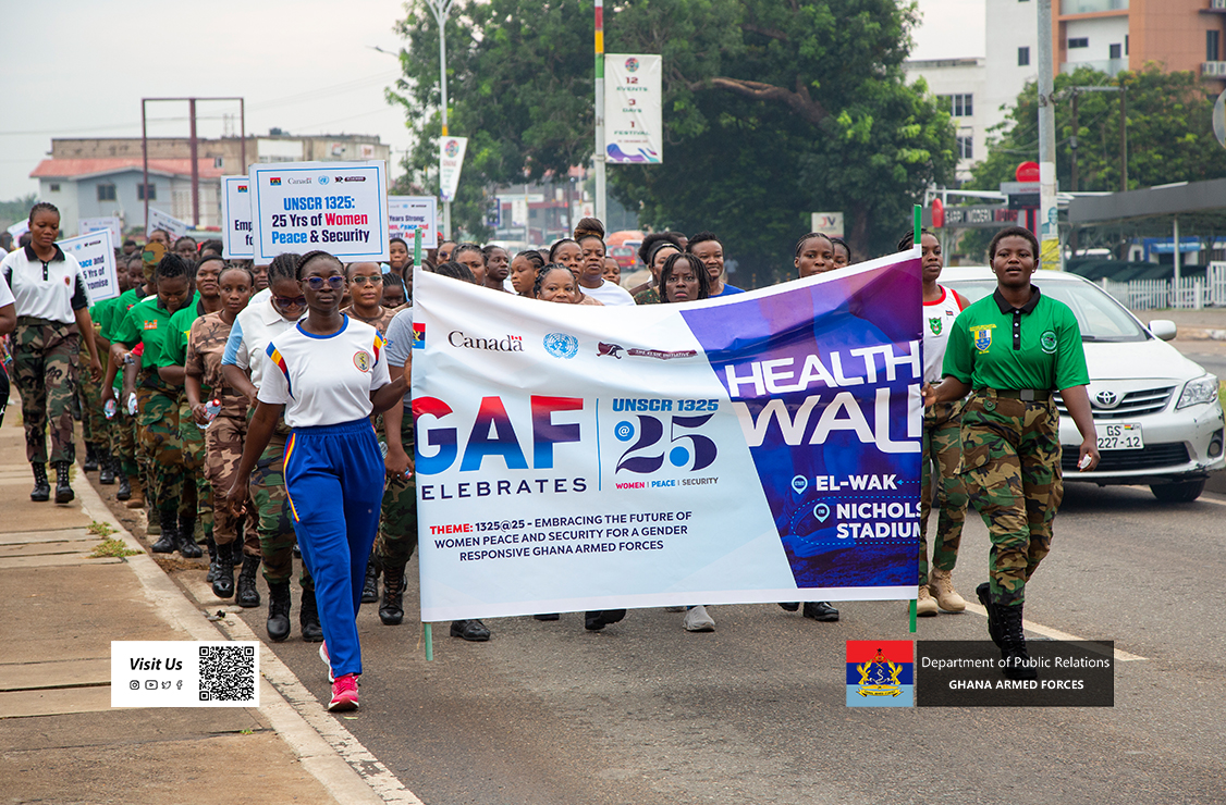 GAF ORGANISES WALK TO COMMEMORATE UNSCR 1325