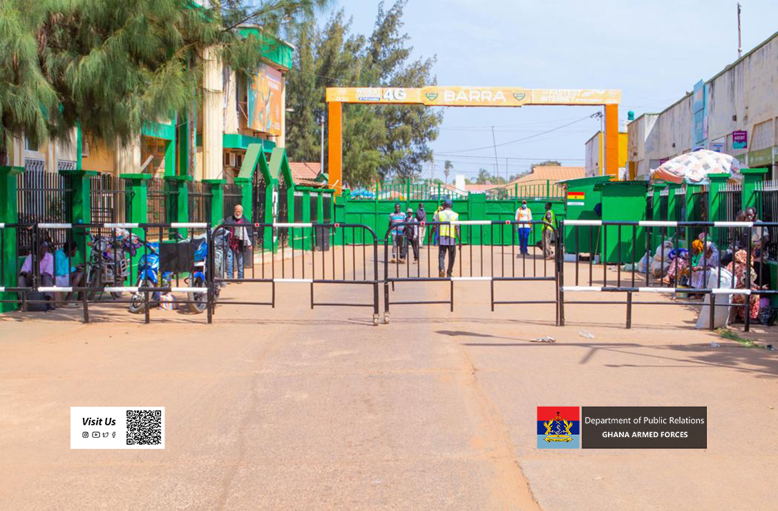 ECOMIG GHANCOY 9 Donates Swing Gate and Security Post to Barra Ferry Terminal Authority